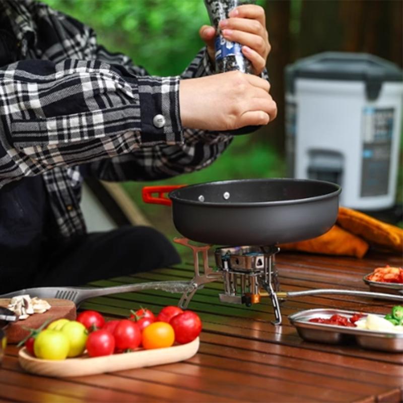 Outdoor Kochen Rucksackkocher Leichter Kocher Bergsteigen Gaskocher für Wandern und Picknicks