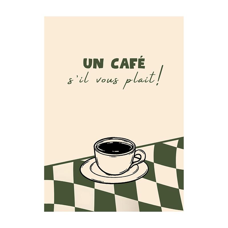 Plakát Coffee Diver Malba na plátno Coffee Trendy Kuchyňská Galerie Tisk Nástěnné Umění Obrázek pro Dekoraci Domova Dárek pro Milovníka Kávy