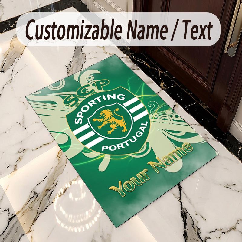Crystal Velvet Rug Sporting CP Print Custom Name Text Floor Mat Home Decor