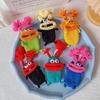 Pull Out Car Keys Cases Bag Funny Cartoon Keychains Pouch Hand Knitting Keys Wallets Organizers for Women and Men