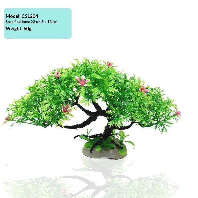 Aquarium Simulation Plants Fish Tank Landscaping Decorations Plastic Water Plants Flowers Trees Rocks Ornaments Accessories