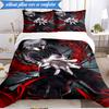 Tokyo anime Artwork 3pcs K-pop music group Bedding set,Ideal for Bedroom, Dormitory,Including Duvet Cover And 2pcs Pillowcases,Fan gifts
