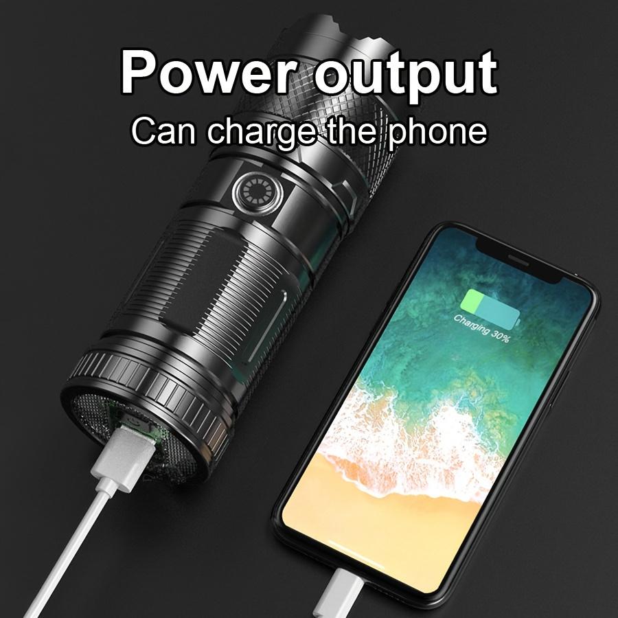 3000LM Hohe Leistung Superhelle LED Wiederaufladbare Taschenlampe COB Flutlicht Typ-c Aufladung Leistungsstarke Laterne Tragbare LED Lampe Eingebaute Batterie