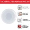 TEFAL INGENIO Couvercles hermétiques 16/18/20 cm, Compatible réfrigérateur, Compatible Ingenio, Compatible lave-vaisselle L9849002