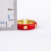 Nidin High Quality Enamel Dripping Oil Candy Colors Open Adjustable Ring Women Girls Fashion Boho Style Jewelry Friendship Gift