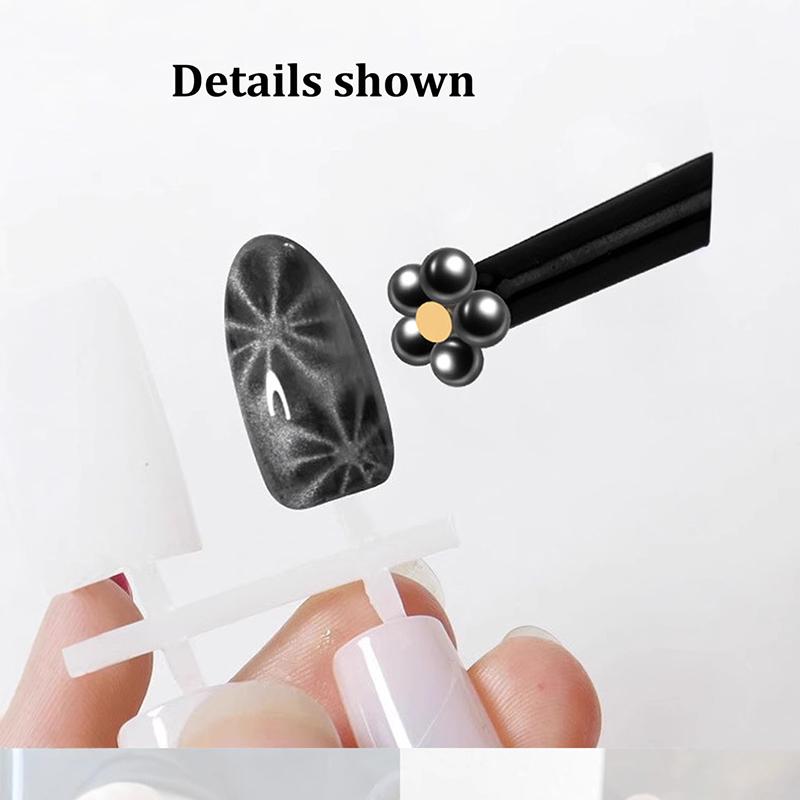 2 In 1 Professional Nail Art Cat Eye Magnetic Stick Pen For Steel Ball Suction Iron Beads Magnet Dotting Pen Manicure Design