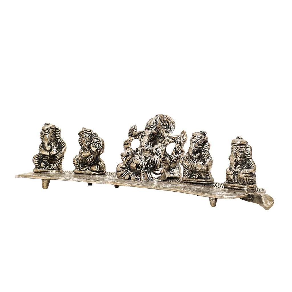 Silver Musical Ganesh Idol | 'Congratulations' Tag with Velvet Box & Carry Bag | Perfect for Wedding Gifts, Housewarmings, and Festive Celebrations