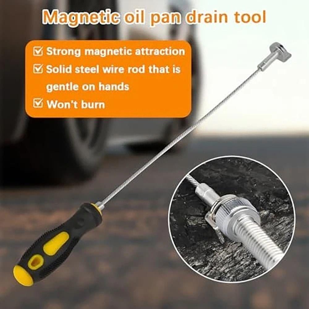 14 Inch Magnetic Oil Drain Plug Remover Vehicle Sump Plug Removal Tool  Vehicle Maintenance