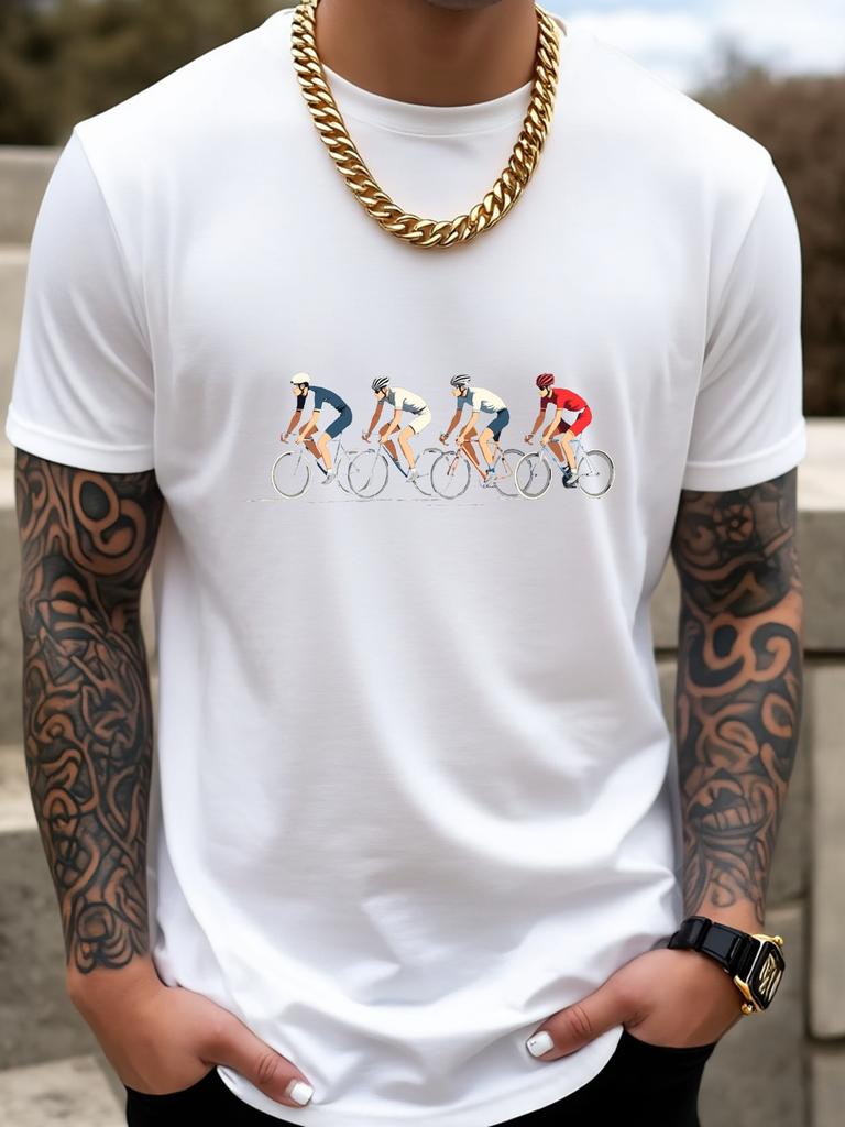 Casual Sports T-Shirt for Men in Summer