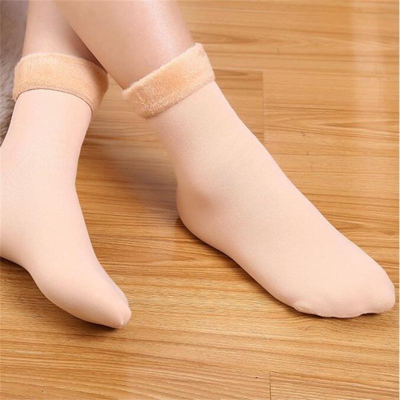 10PC/5PC/1PC Winter Women Socks Seamless Velvet Boots Floor Sleeping Socks Thicken Thermal Wool