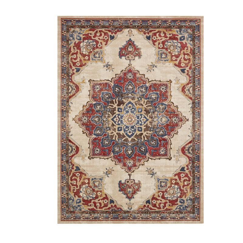 Persian Crystal Velvet Living Room Carpet American Retro Ethnic Style Carpet Hotel Bed And Breakfast Full Of Carpet