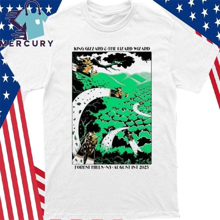 King Gizzard Forest Hills Stadium Aug 1 2025 Tour T-Shirt Unisex T-Shirt XL