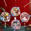 DIY Craft Kit Mid-Autumn Festival Lantern LED Glowing Cartoon Rabbit Lamp  Children
