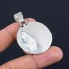 Womens Day Sale Pear Natural Dendrite Opal 925 Silver Sister Birthday Pendant