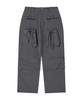 AWESOME STUDIO Out-Pocket Cargo Wide Pants Charcoal