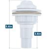 Drain Joint With Clip Threaded Tape Water Inlet Outlet Fittings Removable Wear-resistant Heat-resistance Swimming Pool Supplies