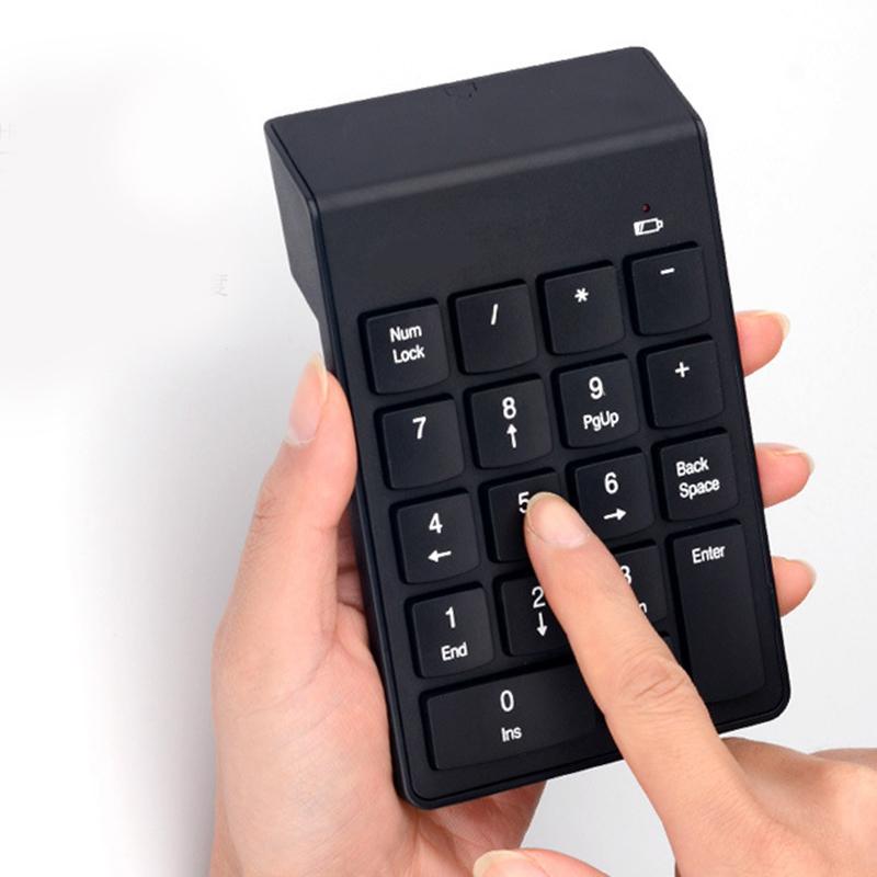 Wireless Keyboard Digital Number Numeric Keypad Accounting Bank 18 Keys Keypad