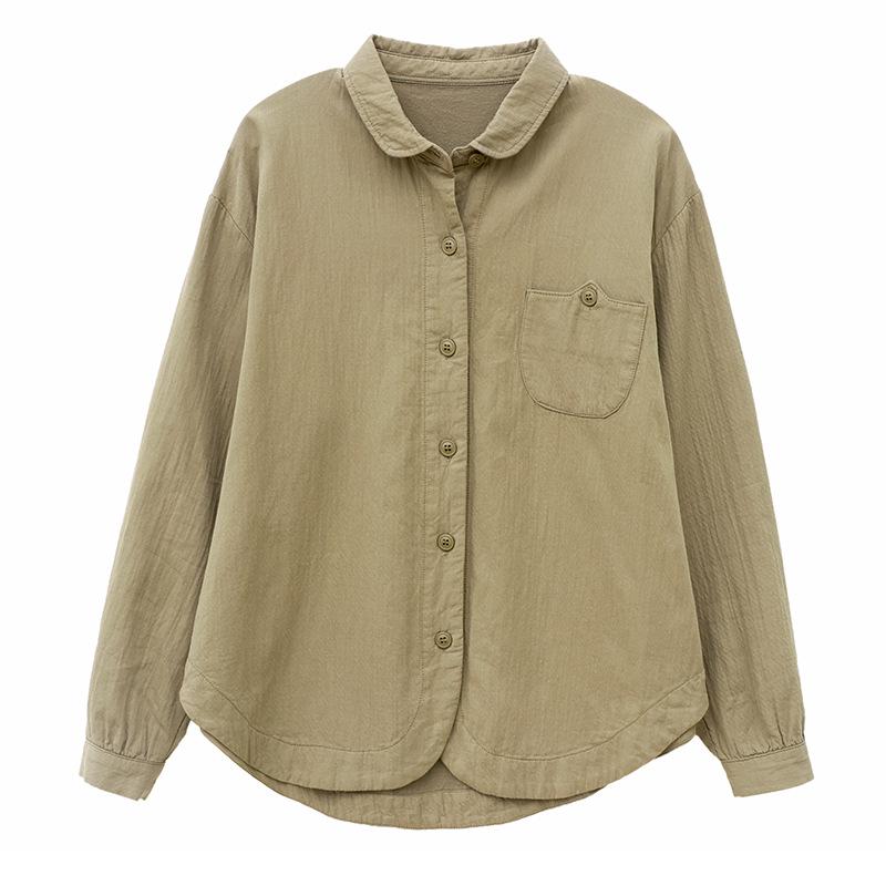 Mom's Pure Cotton Women's Spring Jacket Blouse - 2024 Style