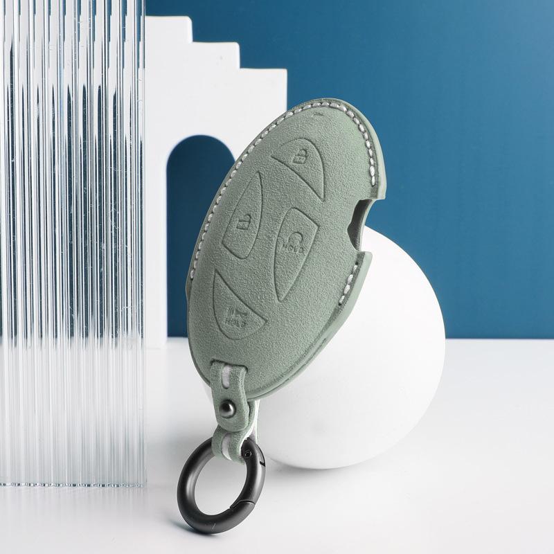 Suede Car Key Case Cover Shell Holder Protector Multicolour Car Key Case Interior Part for For Hyundai M Style Auto Accesseries