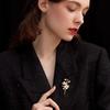 Exquisite Sweet Pearl Texture Jasmine Flower Plants Brooches for Women High Quality Party Daily Wear Banquet Temperament Jewelry