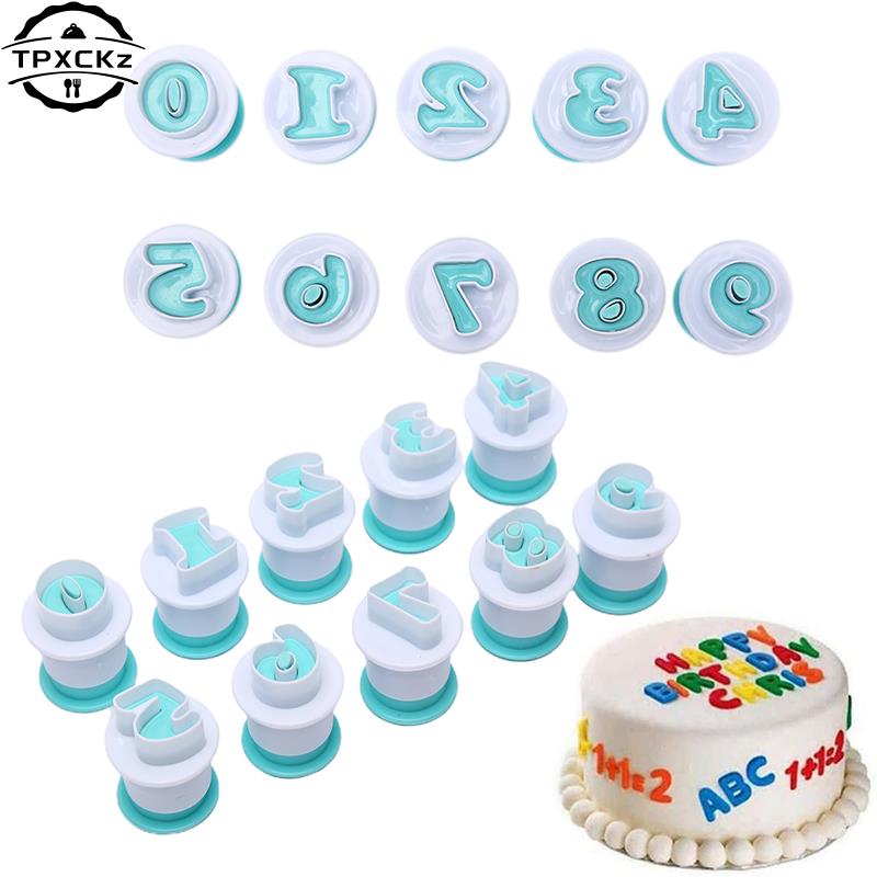 Plastic Cake Mold 26 Letter Number Chocolate Baking Tools Non-stick Silicone Cake Mold Jelly And Candy Mold Mold DIY Baking Tool