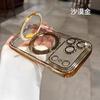 Applicable To iPhone17PROMAX Mobile Phone Case, Magnetic Fulcrum Bracket, Transparent with Lens Film, Apple 16 Soft Anti-drop