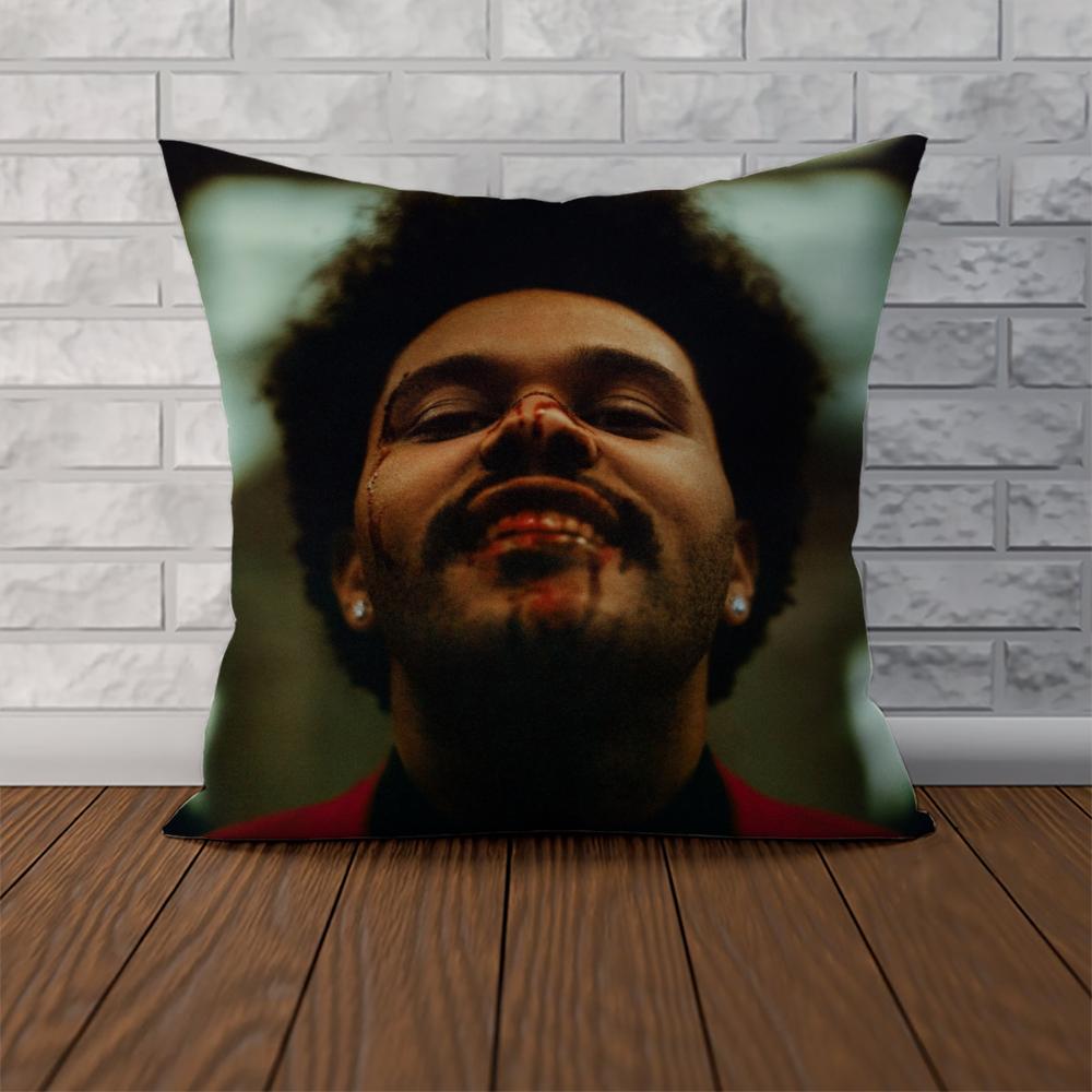 Federa Cuscino Singer The Weeknd Per Auto Divano Decorativa Casa Stampa Double-sided Peluche Quadrato Cuscino Decorativo Copricuscino