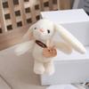 Creative Cartoon Long Eared Rabbit Keychain  Kawaii Rabbit Keychain Pendant Cute Schoolbag Decoration Accessories Gifts
