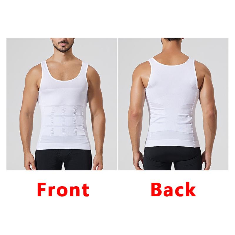 1PC Men Body Shaper Slimming Compression Vest Undershirt Seamless Waist Trainer Tank Top Belly Control Weight Loss Shapewear