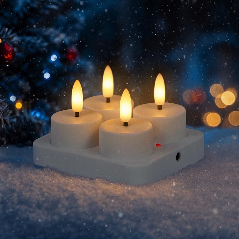 4/6/8/12 PCS Flameless Christmas LED Candle Light Remote Control Electronic Candle  New Year