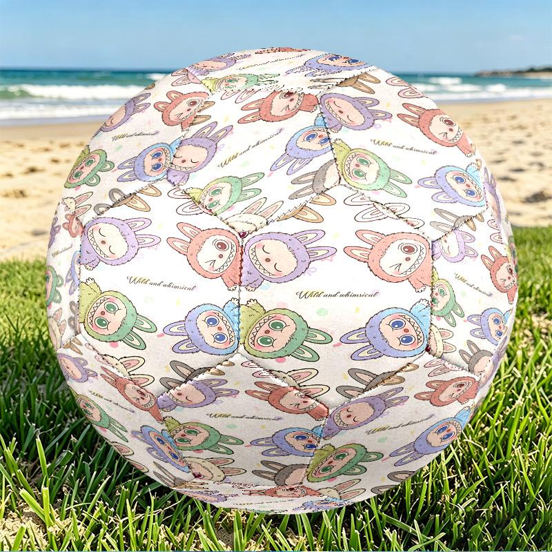 Labubu Print Size 5 Soccer Ball, PU Wear Resistant Football for Match Training and Daily Practice, Birthday Gift for Soccer Fans