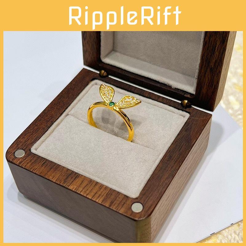 Cute And Chic Rabbit Ear Open Ring Ideal Gift For Rabbit Year Stylish Fashion Accessory