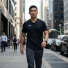 Men's Under Armour T-Shirts Unisex V-neck Moderate