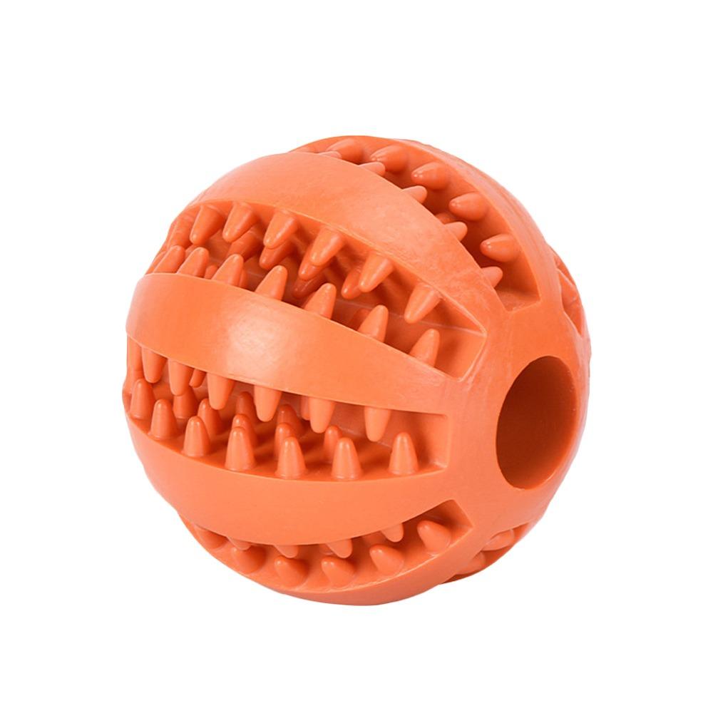 Portable Interactive Dog Ball Tooth Cleaning Treat Feeder Pet Food Feeder Cute Durable Dog Teething