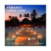 4 Stück 33 LED Solar-Gartenleuchte Multifunktionale Flammen-Wandlampe Wasserdichte Terrassen-Dekoration