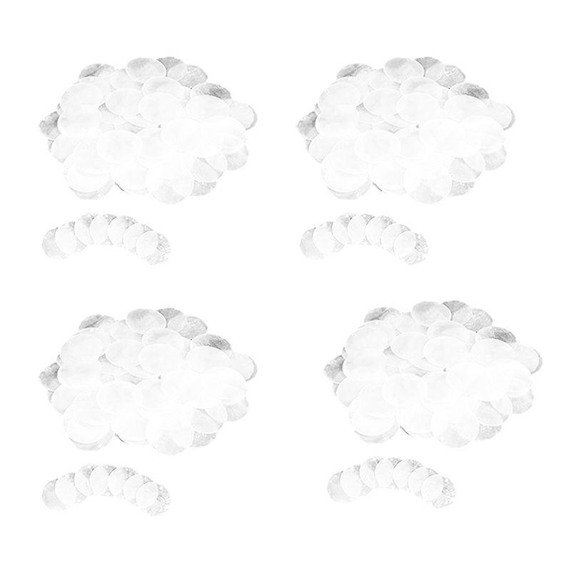 ABWR-480 Pcs Round Natural Shells Capiz Sea Shells 2 Inch Oyster Shells For Crafting With 2 Holes Sea Shell Discs
