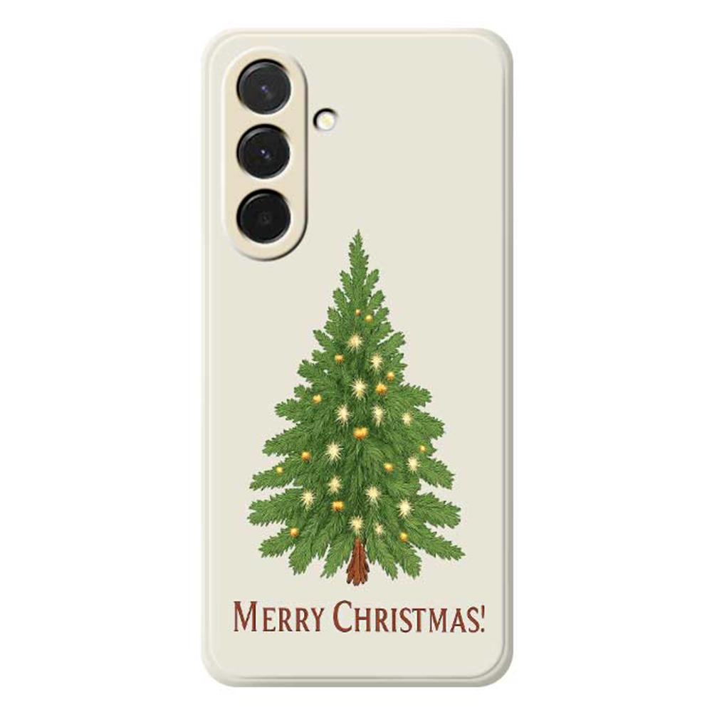 For Samsung Galaxy A36 5G Case Christmas Tree Pattern Printing Straight Edge TPU Phone Back Cover