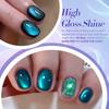 BORN PRETTY Magnetic Nail Polish 6-Color Set: Magnetic Gel with Magnets, Cat Eye Gel, Glittery, Colorful Galaxy, Glass Beads, Cat's Eye Design, Microp