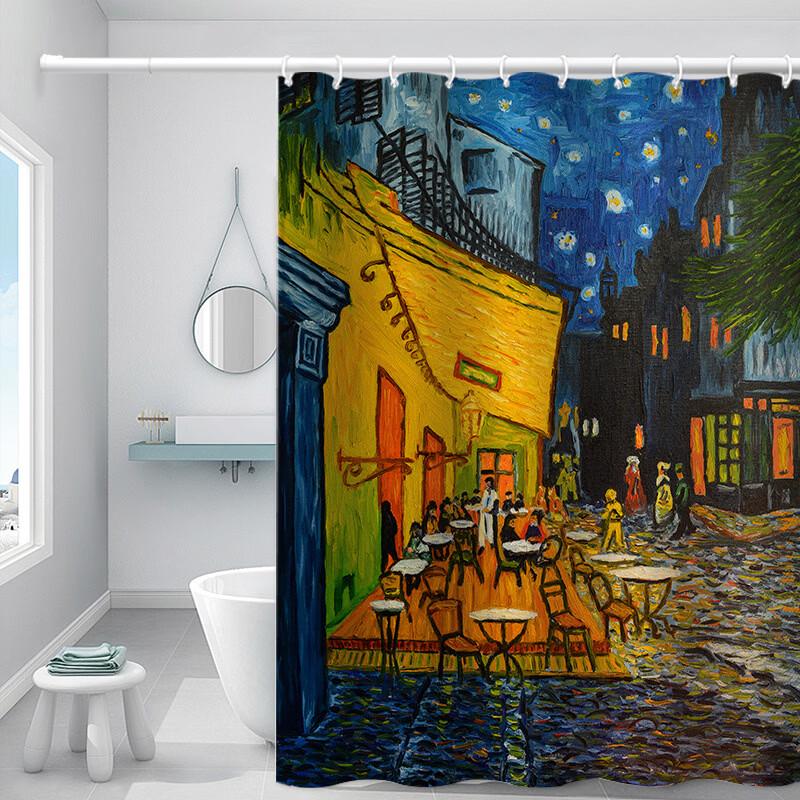 

Yicang Oil Painting Design Shower Curtain