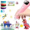 Stilo de desen 3D original DIY, filament PCL de temperatură joasă, afișaj digital anti-opărire, stilou de imprimare 3D pentru fete, băieți, jucării cadou