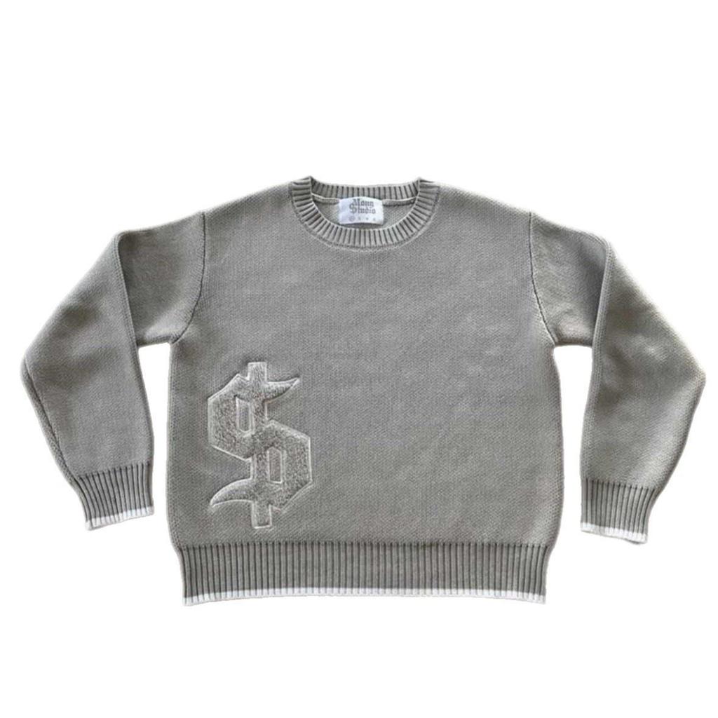 Women's Black Loose Knit Pullover Sweater with Round Neck - European and American Street Style, Casual Long Sleeve Top.