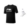 T-shirts Li Ning Unisexe Col Rond Coupe Droite Modérée ATSU493-1