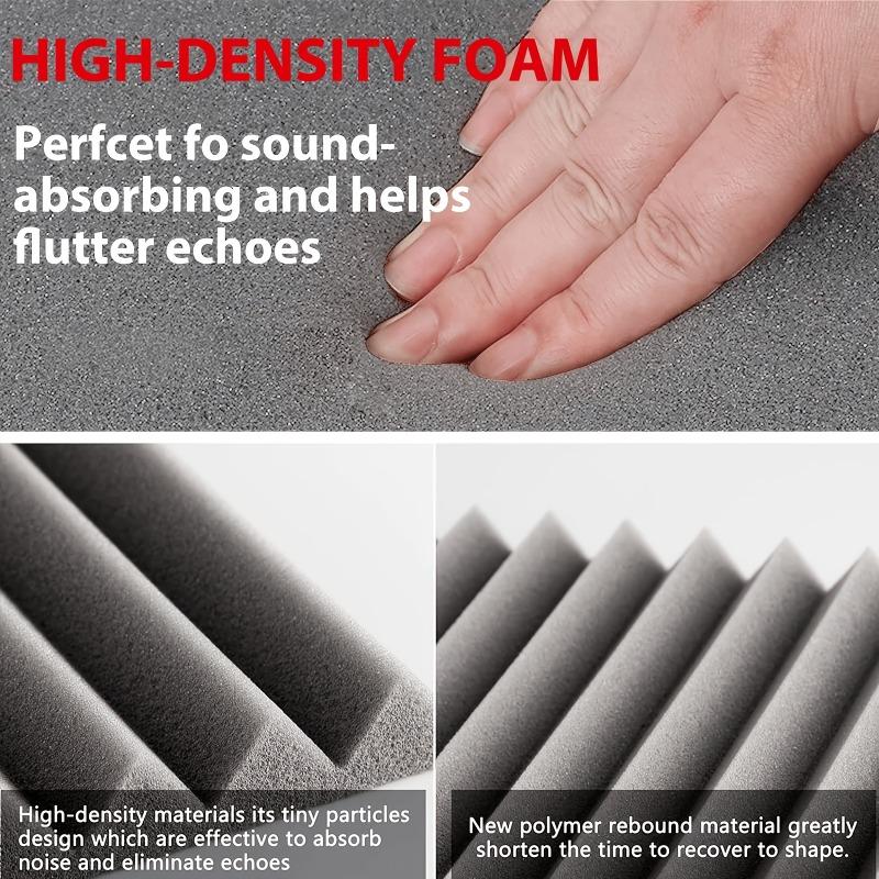 24 Pack Acoustic High Density Soundproof Panels 30x30x2.5cm Acoustic Wall Panels for Noise Reduction Quick Recovery for Studios