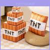Almofada de Pelúcia Bloco TNT do Minecraft Com Armazenamento Para Decoração de Sala de Jogos Personagens Especiais Incluídos