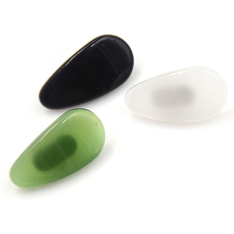 1 Paire de Plaquettes de Nez Antidérapantes en Jade Adhésives pour Lunettes