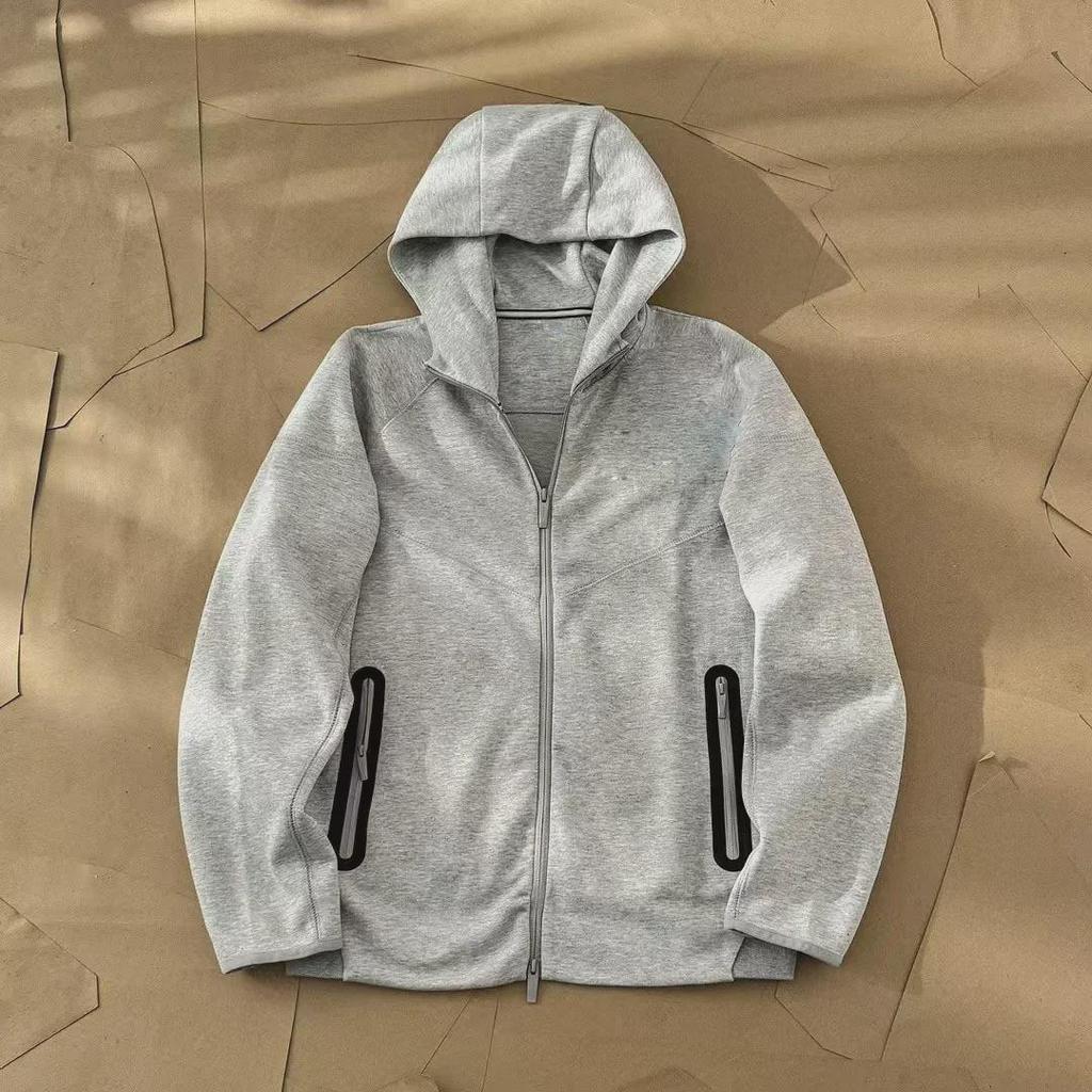 Men's Tri-Color Hooded Zip-Up Jacket - 2024 Spring/Autumn Collection, Breathable & Casual Sportswear