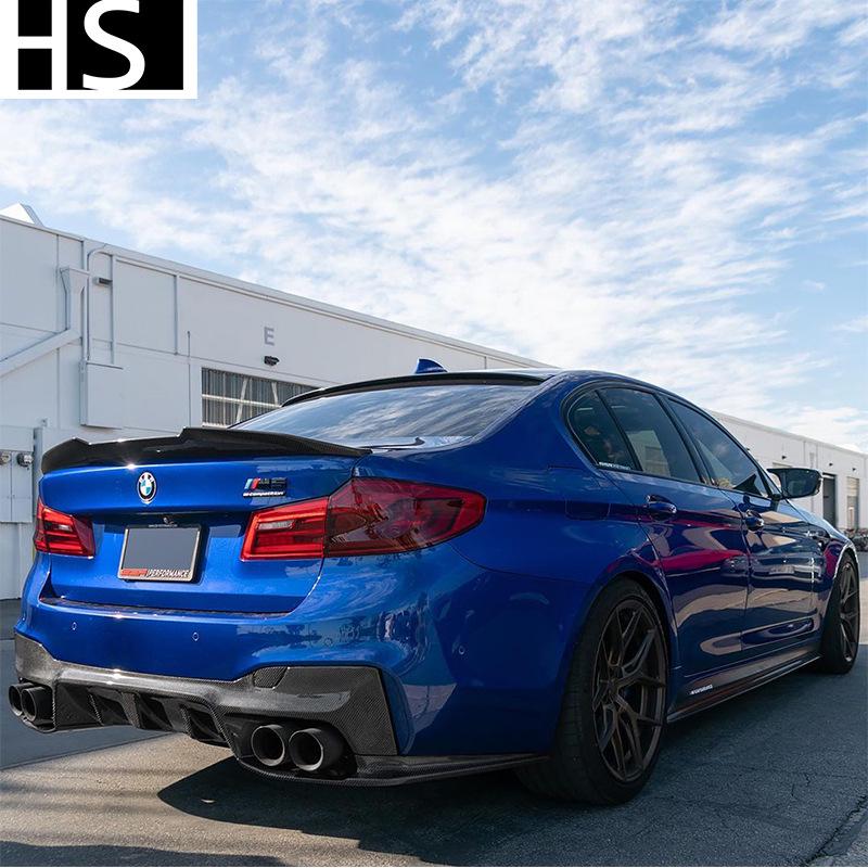 PSM Style Carbon Fiber Rear Spoiler for 17-22 BMW 5 Series G30 G38/M5 F90