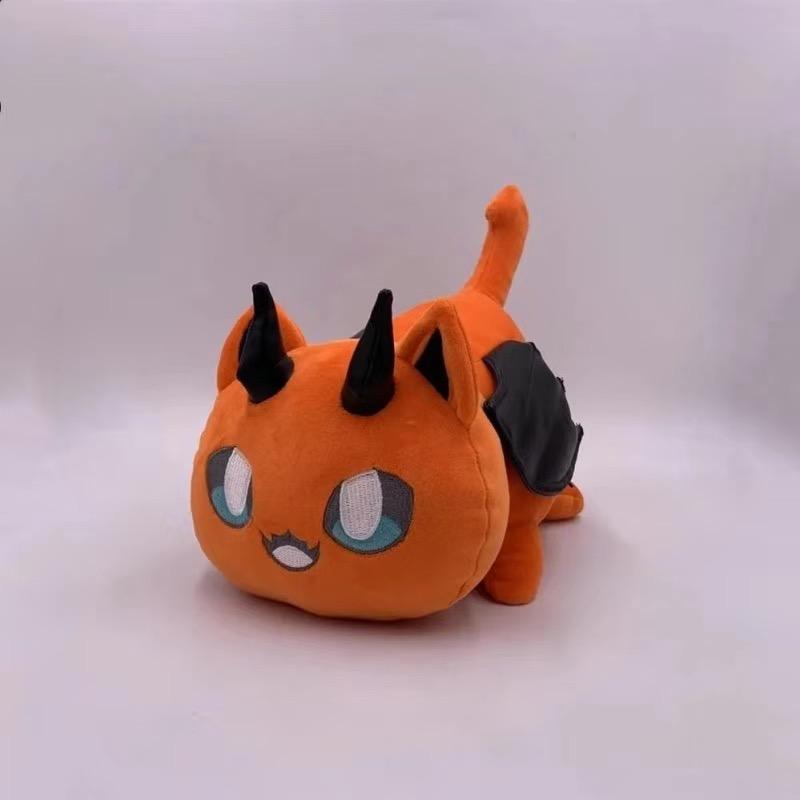 Aphmau Burger French Fries Feline Plushie Figure Toy Cuddly Bolster Sweet Food-Themed Kitten Headrest Collectors Feline Plush