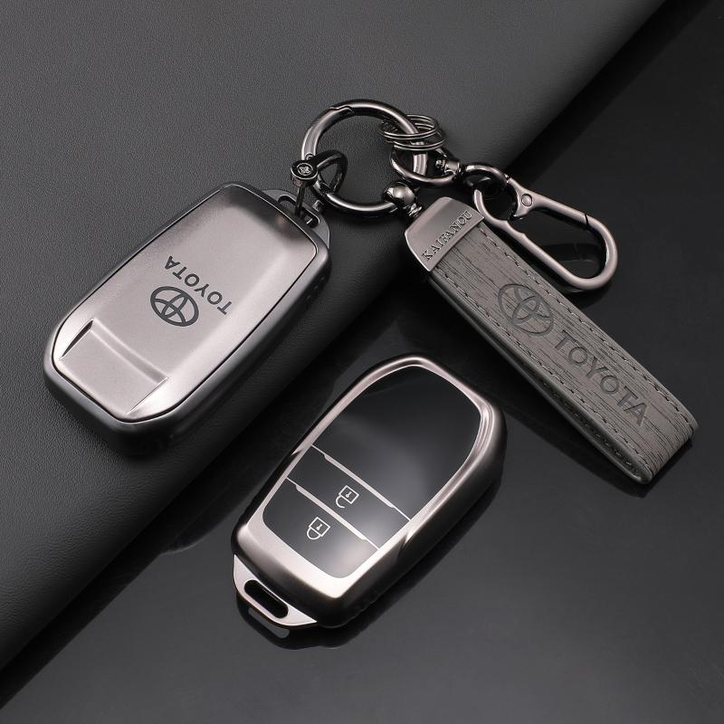 TPU Car Key Case Cover Accessory For Toyota Land Cruiser 200 300 Prado Crown TLK 200 Yaris Cross Hilux Innova Fortuner Camry 55
