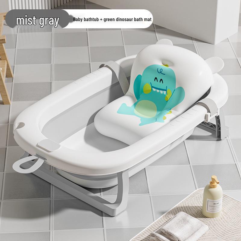 Foldable Baby Bathtub - Large, Sit or Lie for Kids, Newborn Bath Essentials for Home Use